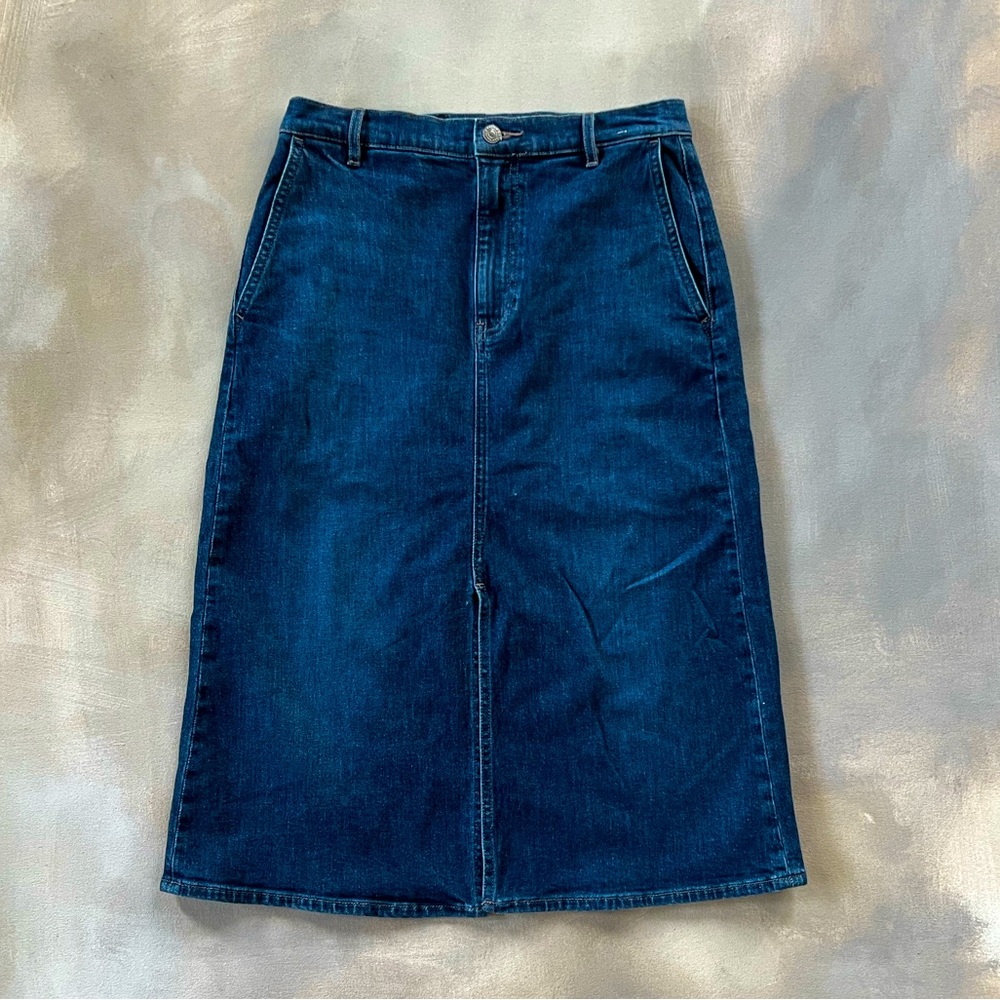 Uniqlo Denim Midi Skirt
